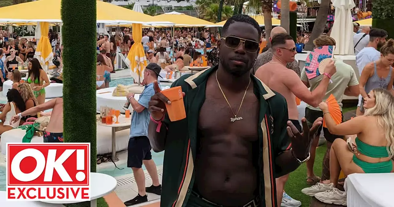 Marcel Somerville pulled from pool by security after fans swarm him on stag do