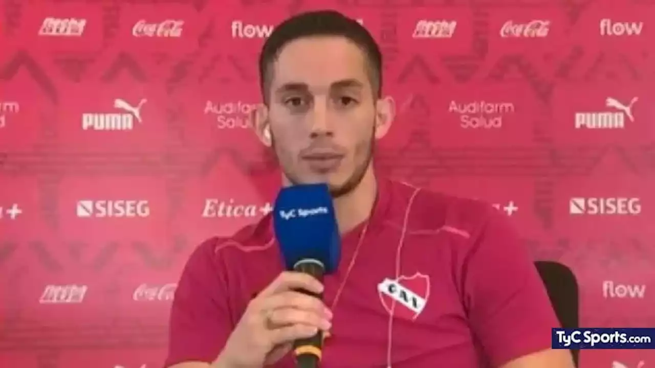 Marcone se expresó luego de cumplir su sueño con Independiente y afirmó: 'Me costó dormir después del partido' - TyC Sports