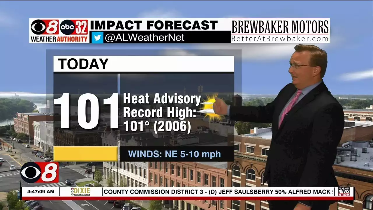 Heat Advisory Back in Effect as We Approach Record Highs - Alabama News