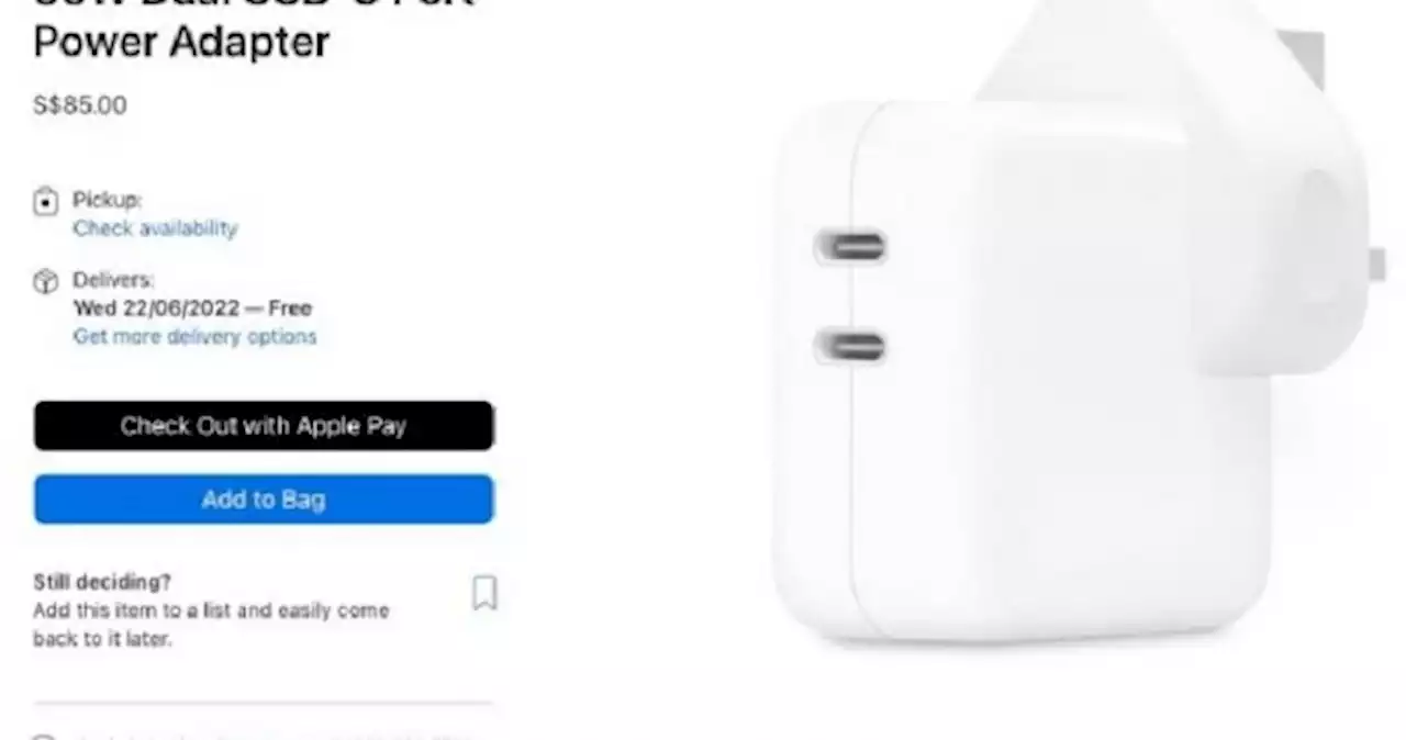 Apple publishes charging details for its 35W dual USB-C port charger