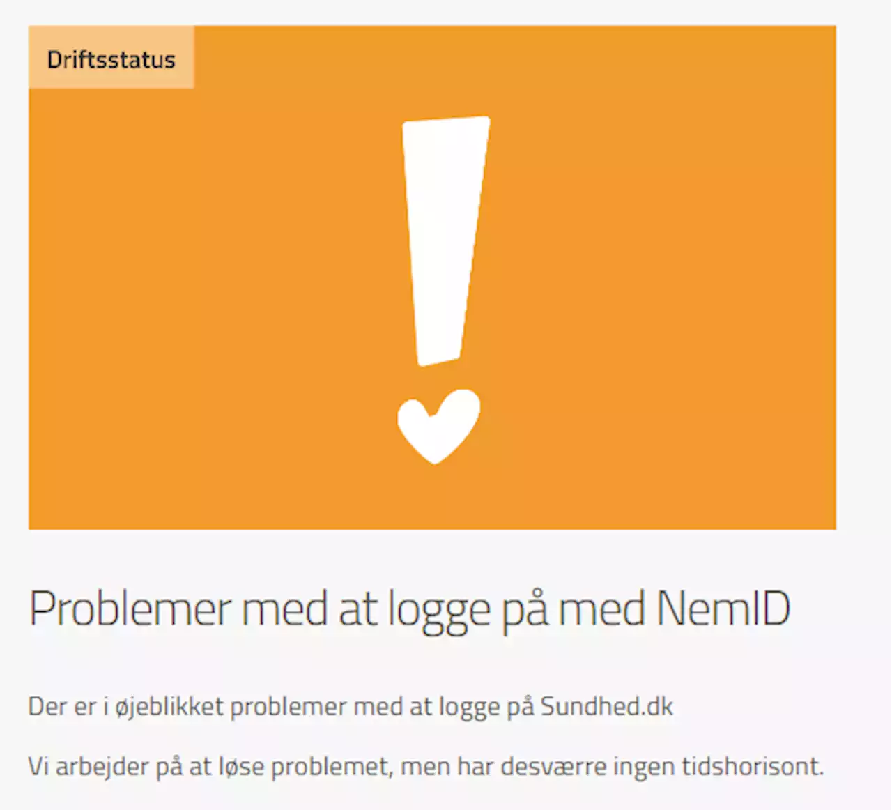 Kæmpe NemID-nedbrud onsdag: Skyldtes en serverfejl