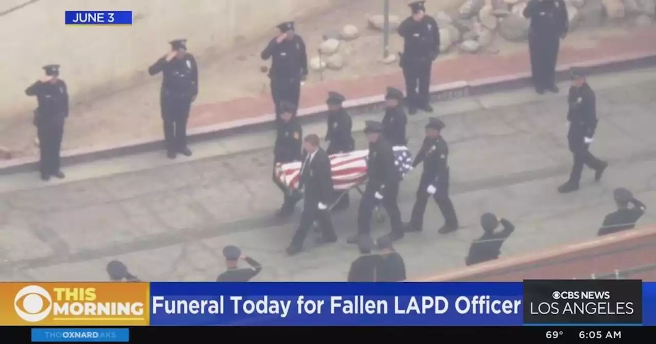 Funeral services for LAPD officer Houston Tipping, killed during training, scheduled for Tuesday