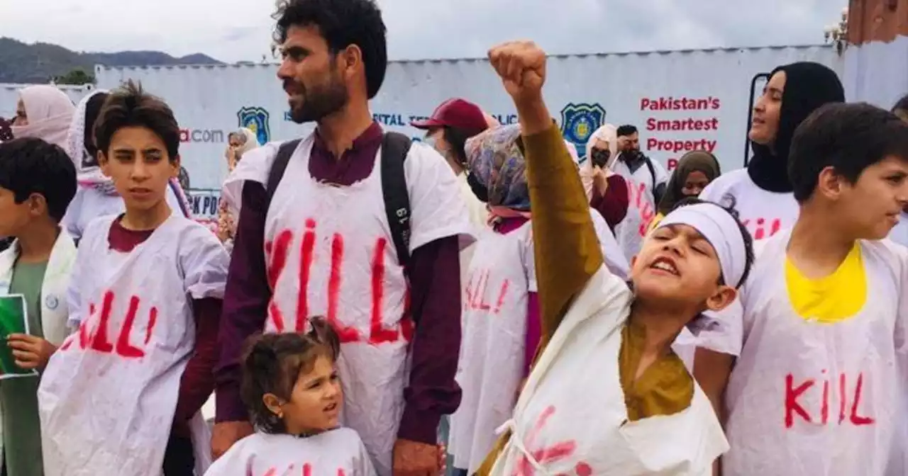 'Rescue us,' beg Afghan refugee families as they protest their 'slum life' in a Pakistani park