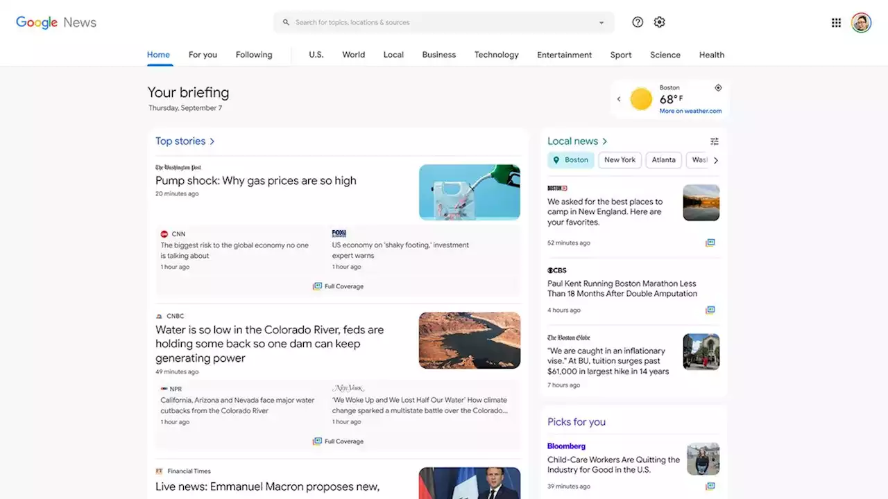 Google News redesign puts a greater emphasis on local stories | Engadget