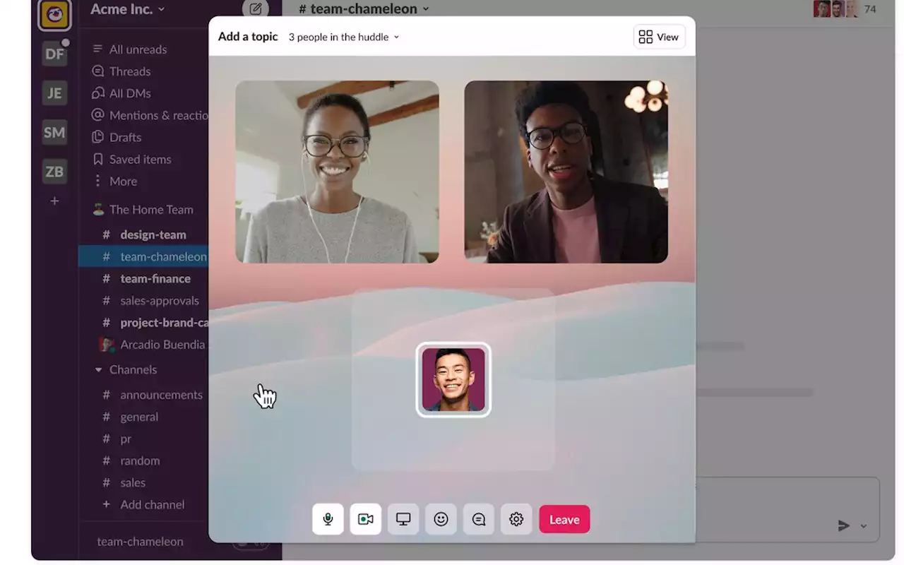 Slack adds video and multi-person screen sharing to huddles | Engadget