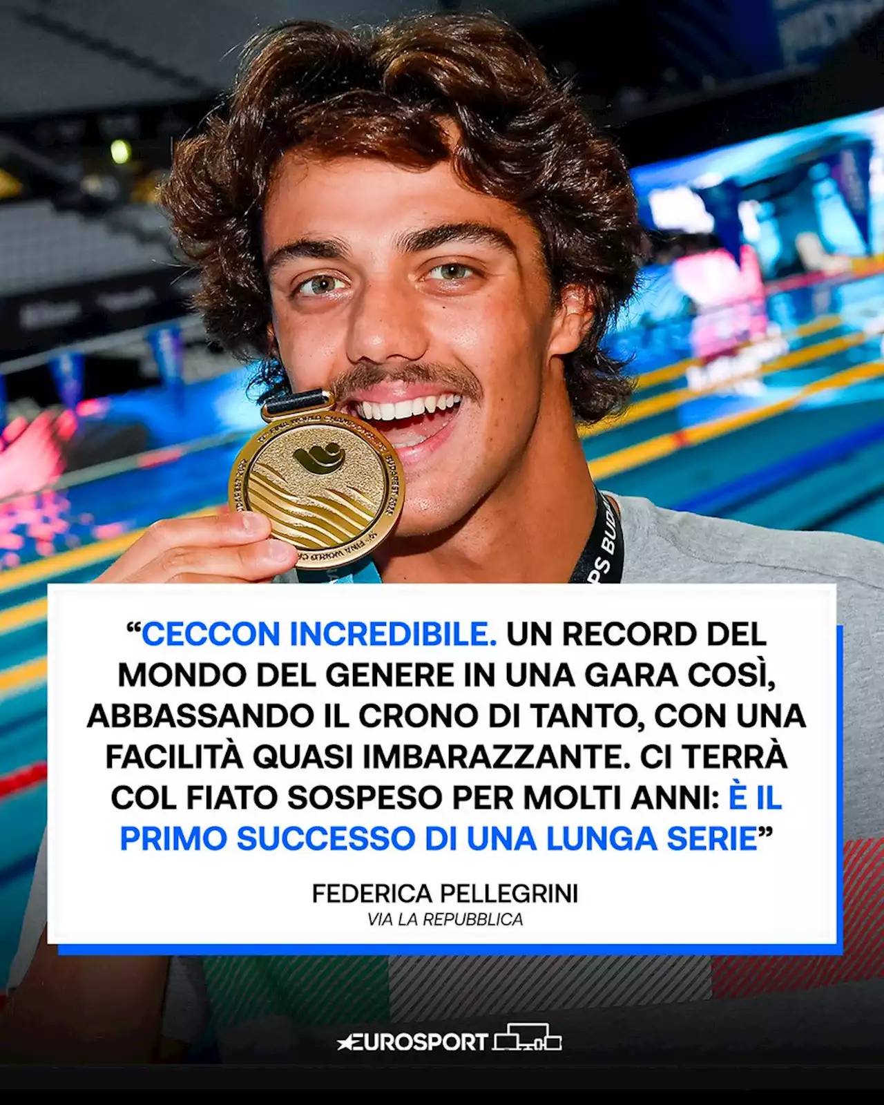 Nuoto, Federica Pellegrini non si perde una gara dei Mondiali: “Ceccon ha fatto qualcosa di