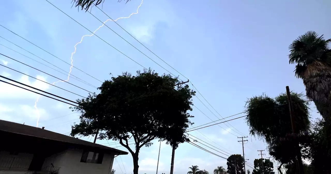 Lightning kills woman, 2 dogs as thunderstorms pound Southern California