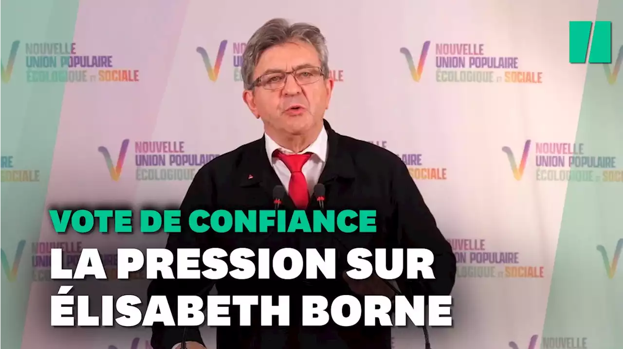 Mélenchon exige que Borne se soumette à un vote de confiance à l'Assemblée
