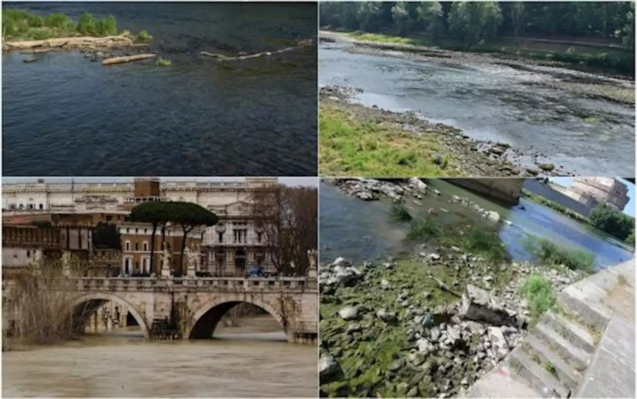 Emergenza siccità in Italia: le foto prima e dopo