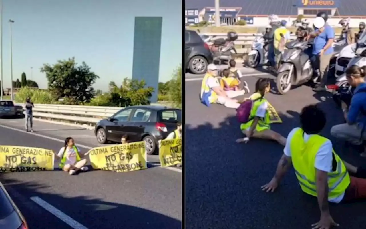 Roma, nuvo blitz ambientalisti in traffico Gra: interviene la polizia