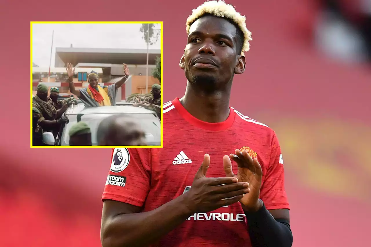 Thousands of fans flood streets to get glimpse of Paul Pogba during Guinea trip