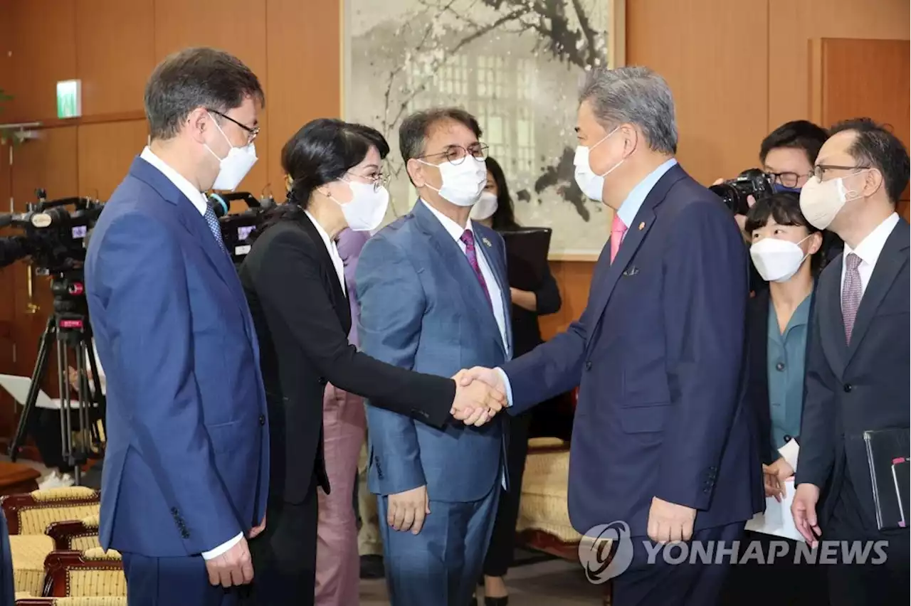 주한중앙아대사단 만난 박진…'글로벌중추국가 수행에 협력중요' | 연합뉴스