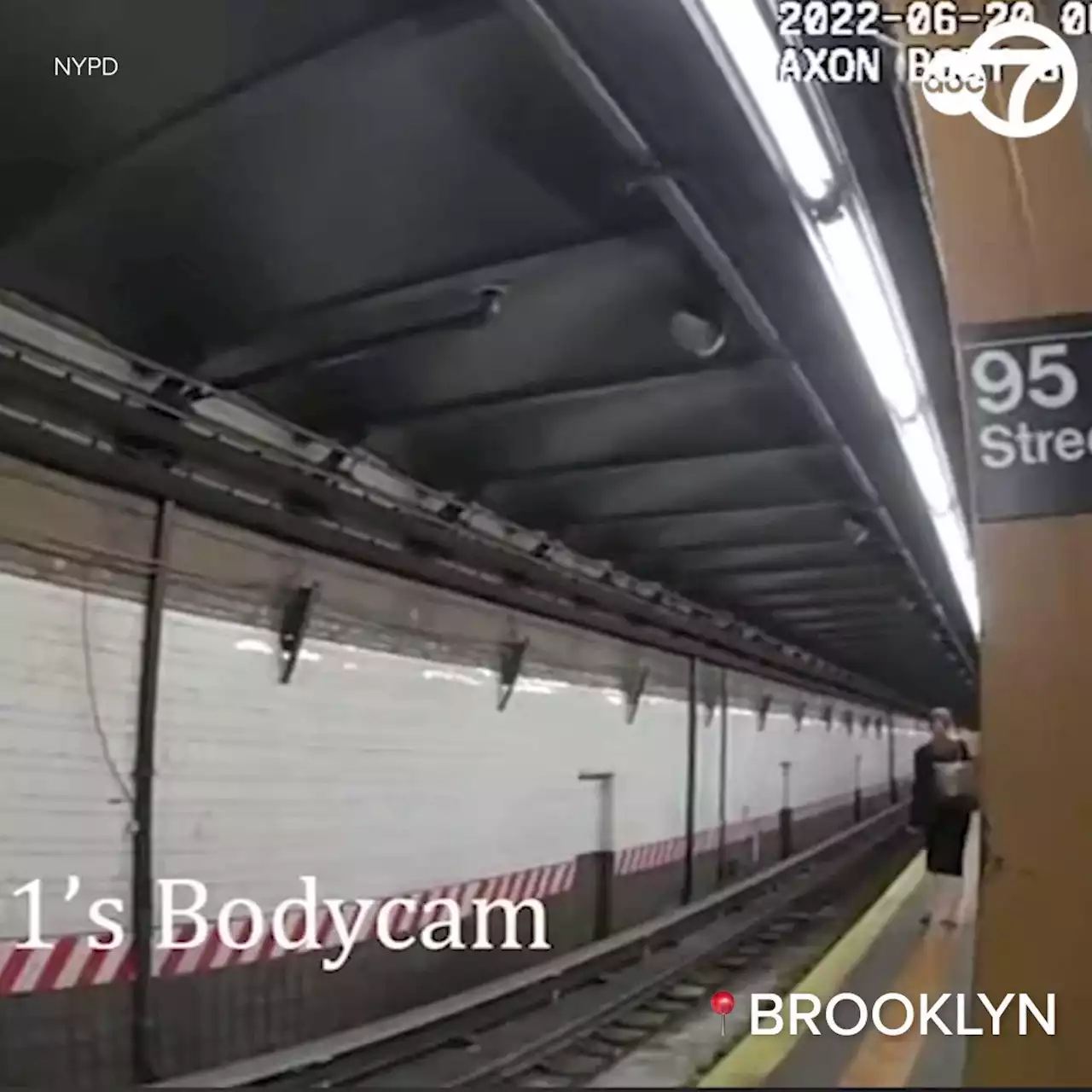 Bodycam video shows police rescue woman who fell onto New York subway tracks