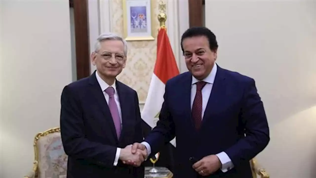 وزير التعليم العالي يستقبل السفير الفرنسي بالقاهرة