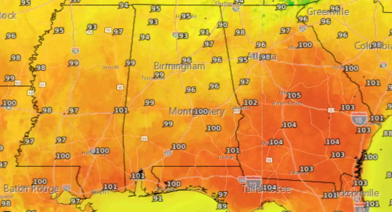 A hot one ahead: Heat advisories for south Alabama