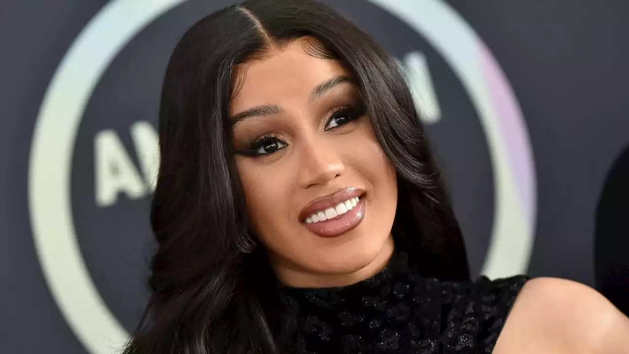 Cardi B Just Used a Frozen Margarita as a Prop to Show Off Her Swirly Blue Manicure