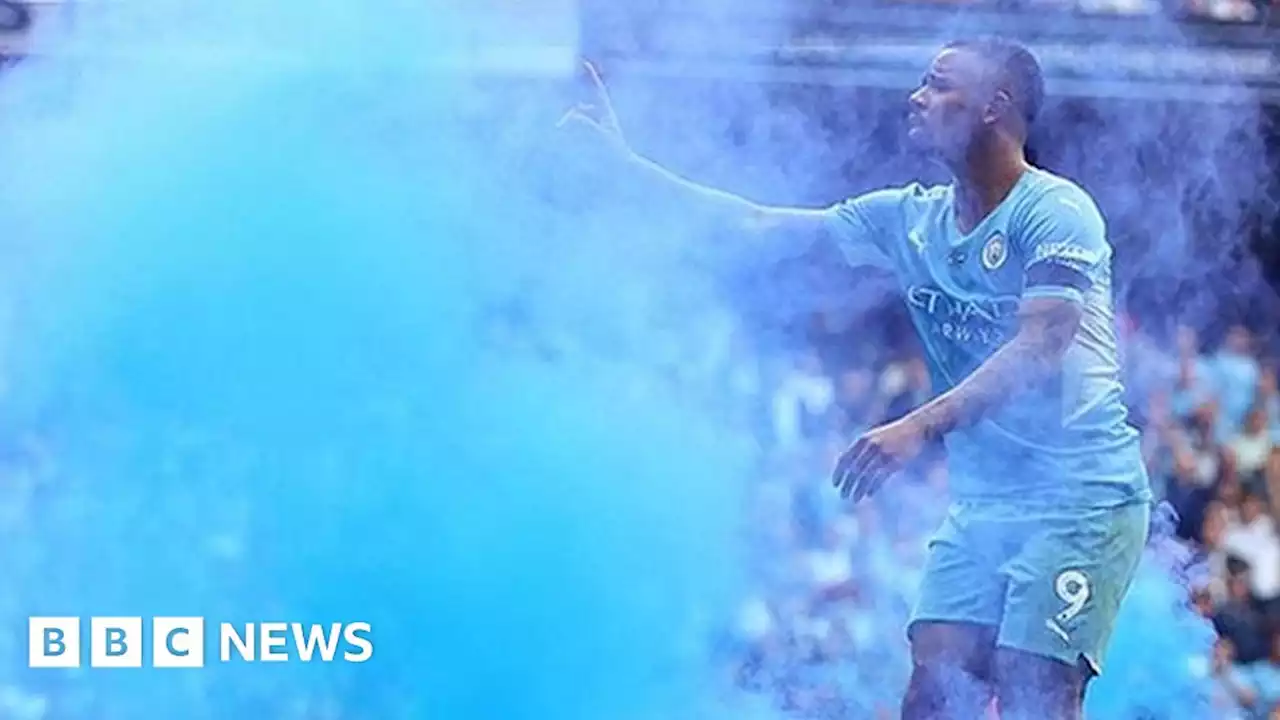 Manchester City fan banned for throwing flare in vital game