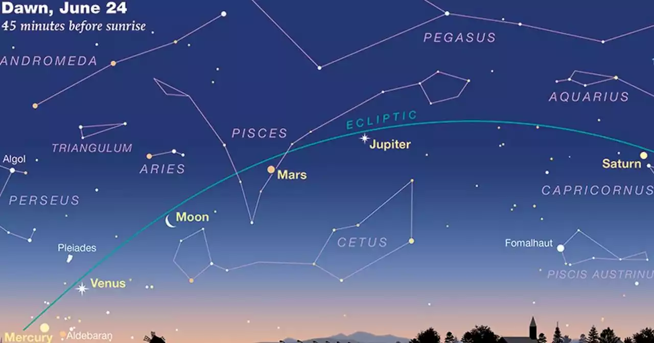 Rare chance to see five planets and the moon align this week