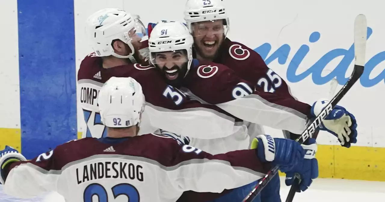 Kadri’s OT goal lifts Avalanche over Lightning 3-2 in Game 4