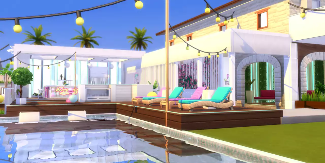 Love Island villa recreated in The Sims 4 in astonishing detail