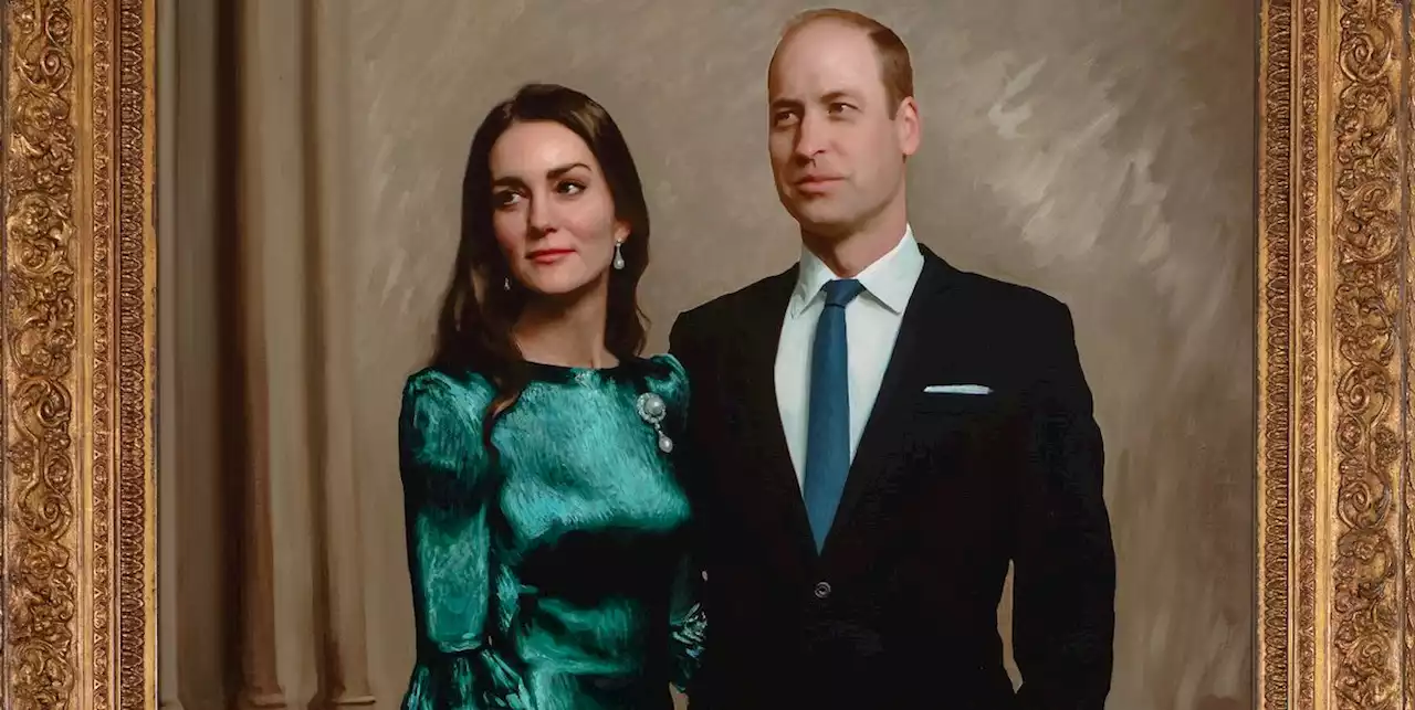 Duchess Kate Wears One of Her Most Memorable Dresses in First Official Portrait with Prince William