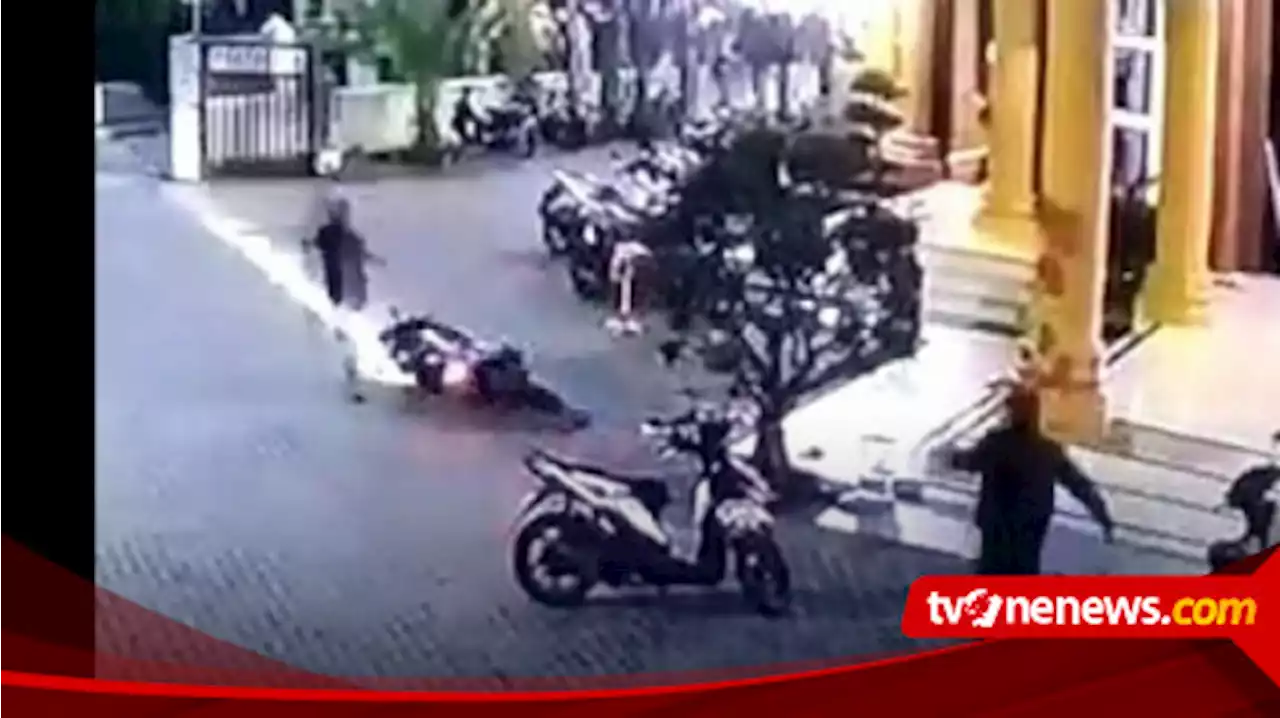 Nahas, Pelaku Pencurian Sepeda Motor Diamuk Massa