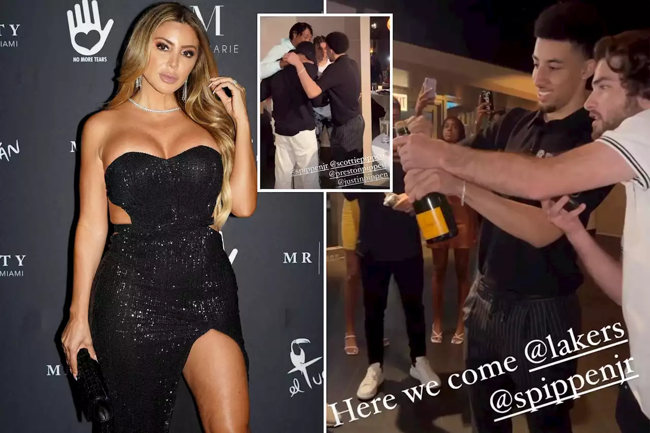 Larsa Pippen celebrates son Scotty Pippen Jr. draft night signing with Lakers