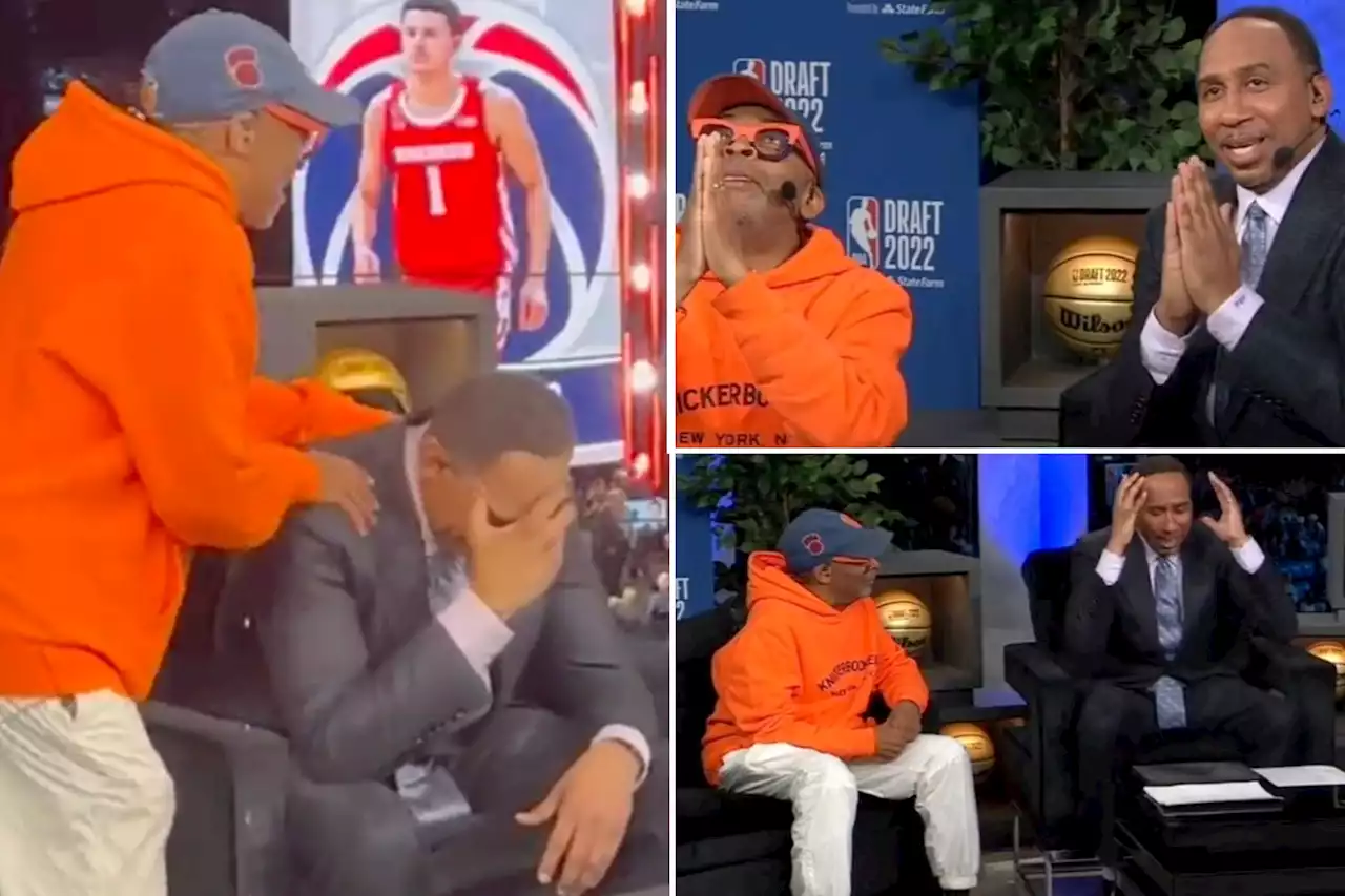 Stephen A. Smith, Spike Lee console each other over wild Knicks’ draft night