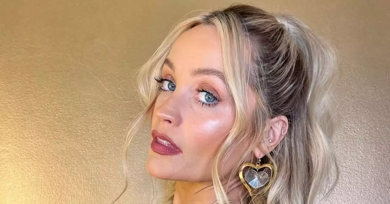 Laura Whitmore's latest hair look combines beaded bracelets with baby braids