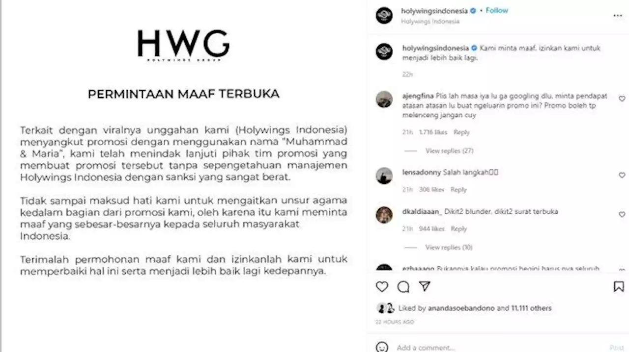 Duduk Perkara Holywings Viral Usai Unggah Promo Gratis Alkohol untuk Nama Muhammad dan Maria - Tribunnews.com