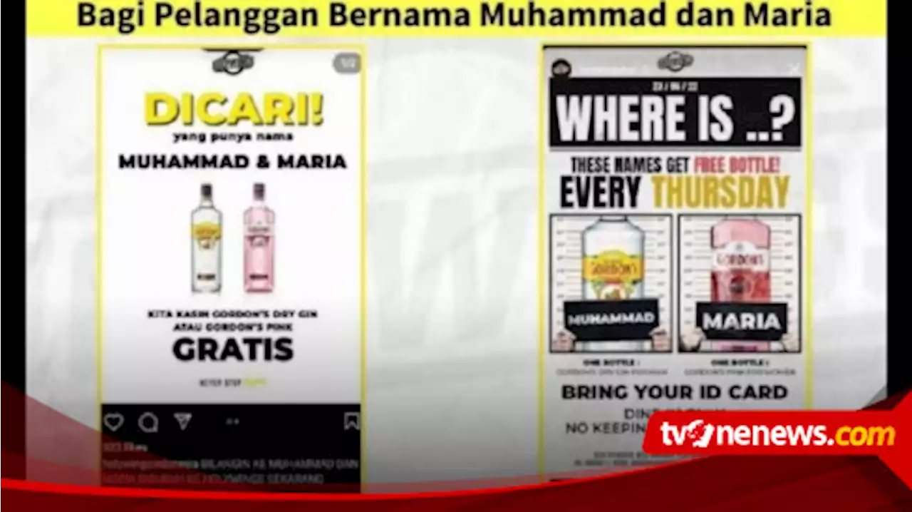 Ngadi-Ngadi Nih Holywings! Nama Muhammad dan Maria Buat Promo Minuman Alkohol