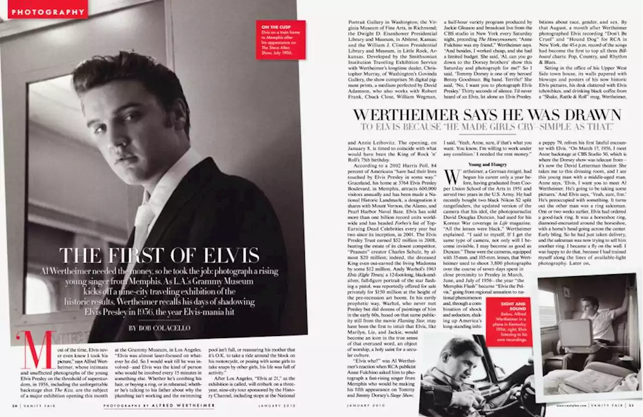 THE FIRST OF ELVIS | Vanity Fair | January 2010