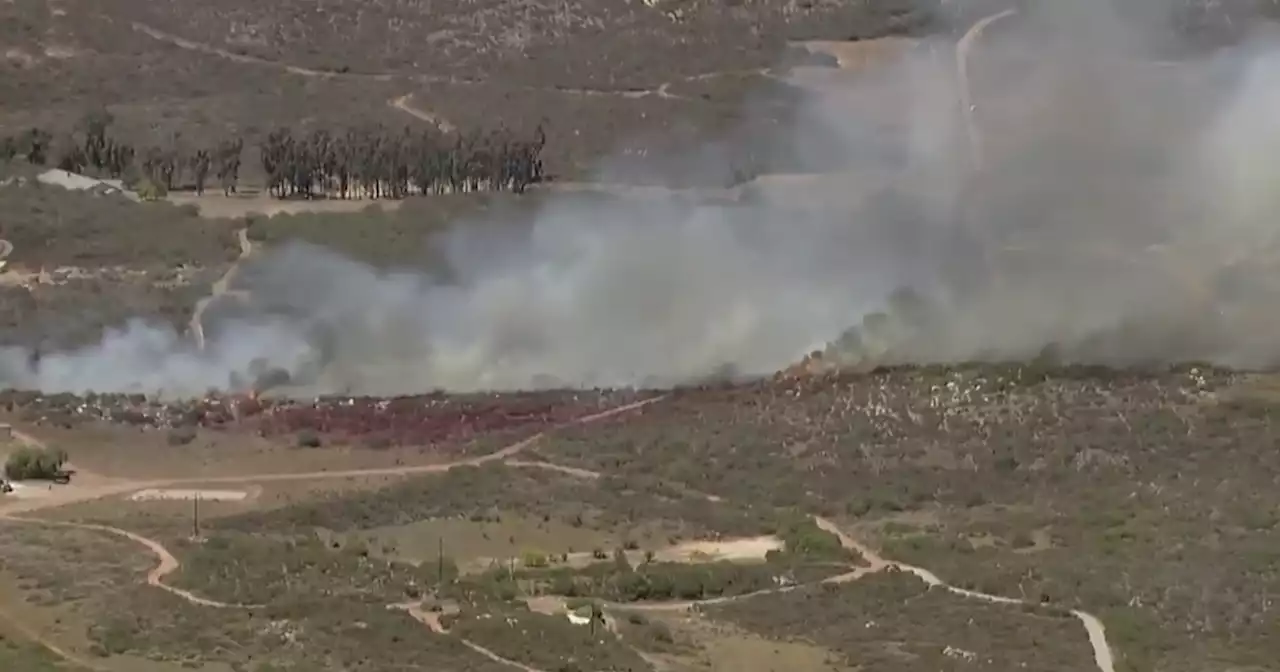 Sycamore Fire in Poway burns 25 acres, 60% contained