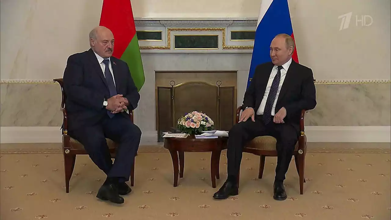 Вопросы безопасности обсудили Владимир Путин и Александр Лукашенко в ходе переговоров в Петербурге. Новости. Первый канал