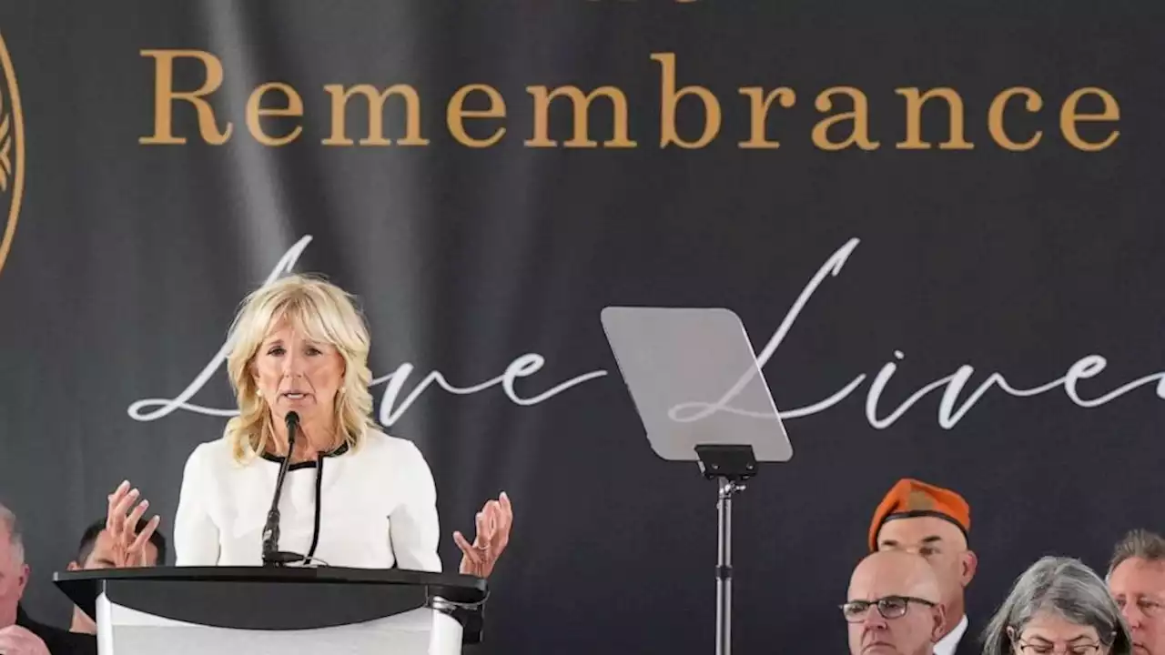 First lady Jill Biden grieves with Surfside families on 1-year anniversary of collapse