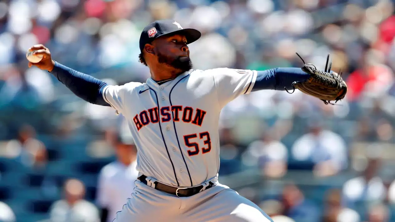 Astros throw combined no-hitter against the Yankees