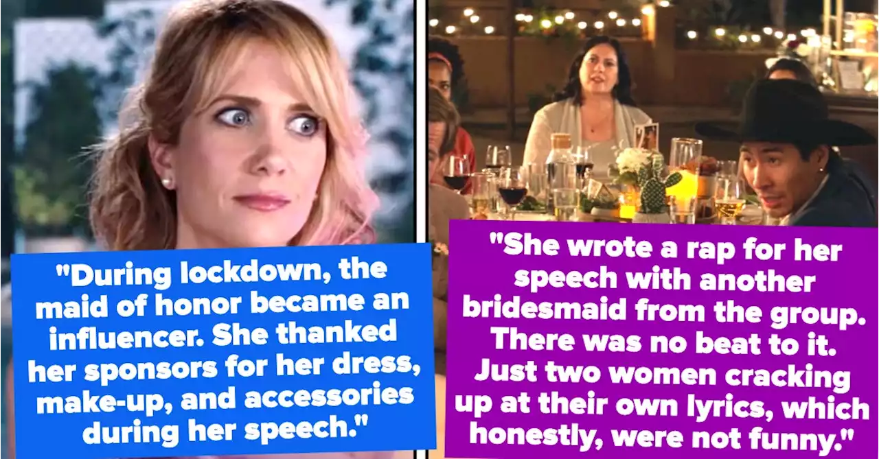 Wedding Guests Are Revealing The Most Cringe Best Man And Maid Of Honor Speeches