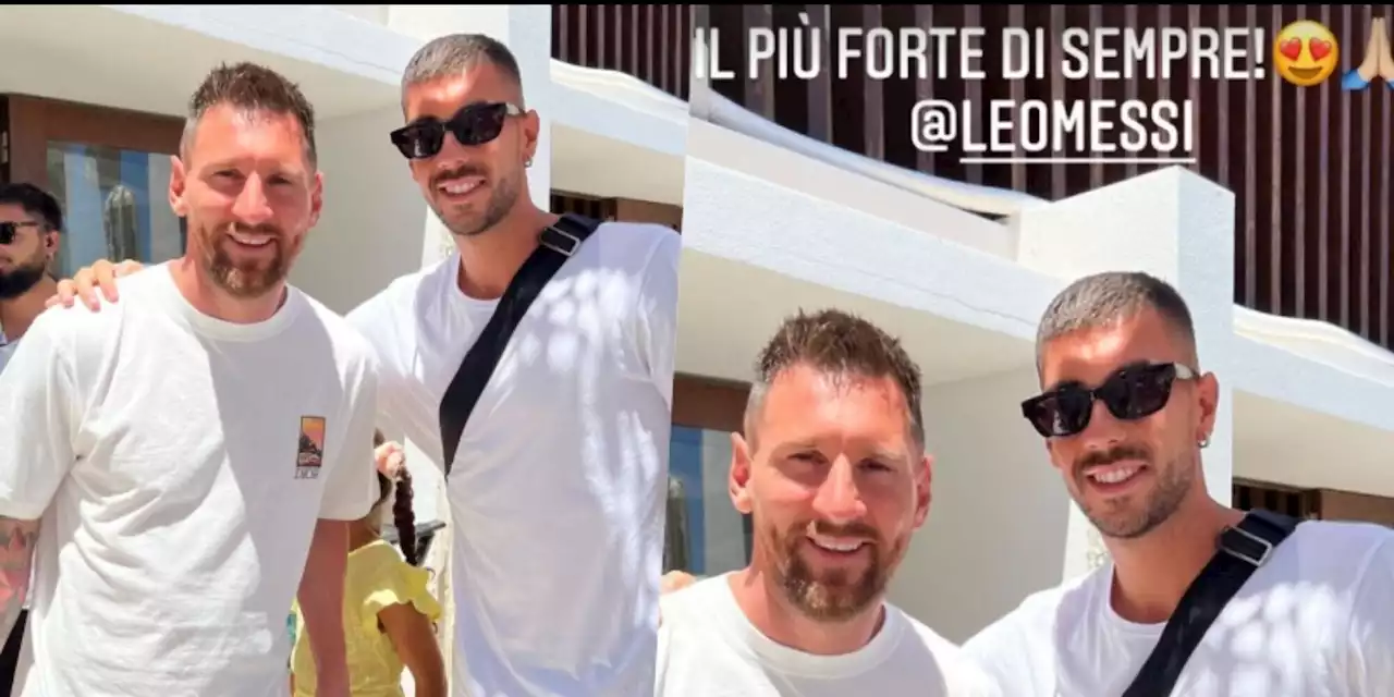 Lazio, Zaccagni si scatta una foto con Messi: 'Il più forte di sempre'