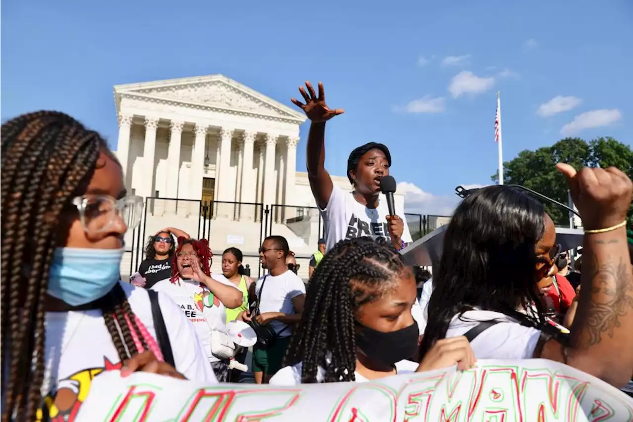 Crowd Swelled Outside Supreme Court Friday Night Following Dobbs Ruling