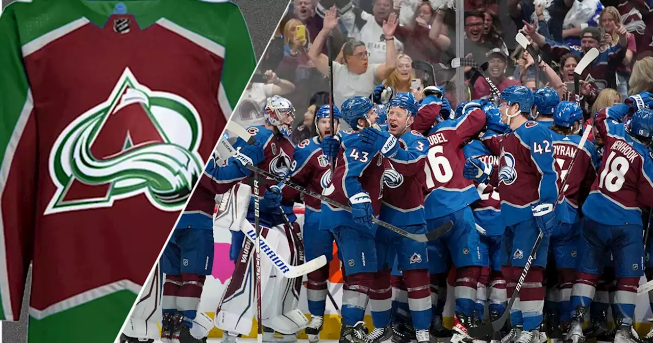 The story behind the burgundy-and-green Avs logo that never was