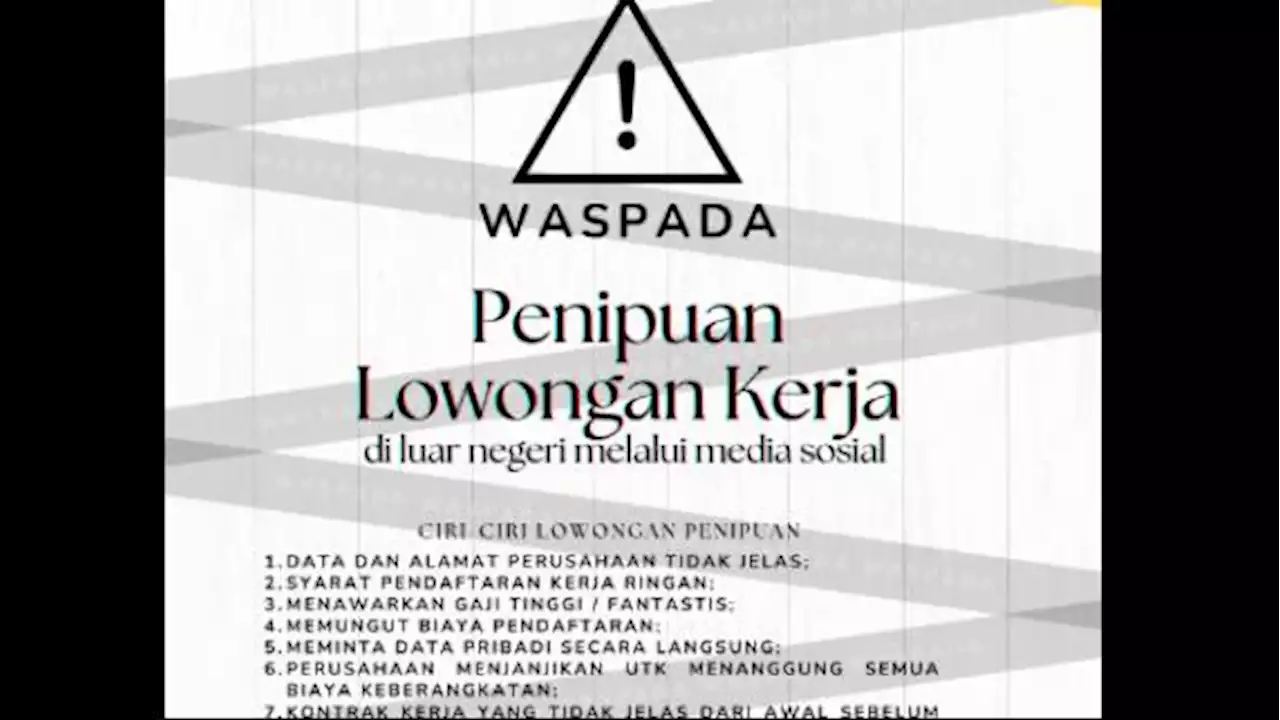 242 WNI Tertipu Lowongan Kerja Palsu di Kamboja, Ada yang Disekap dan Dijual ke Perusahaan Lain