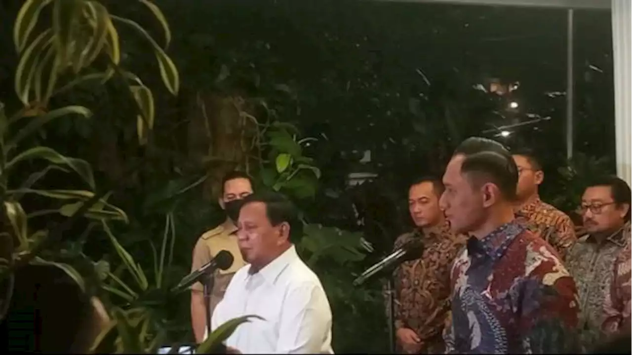 Ini Isi Pembicaraan AHY saat Bertemu Prabowo di Kertanegara