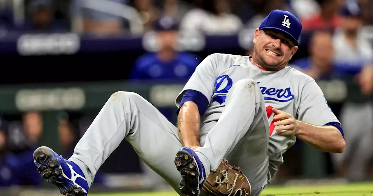 Dodgers fear knee injury will end Daniel Hudson's season; Andrew Heaney goes on IL