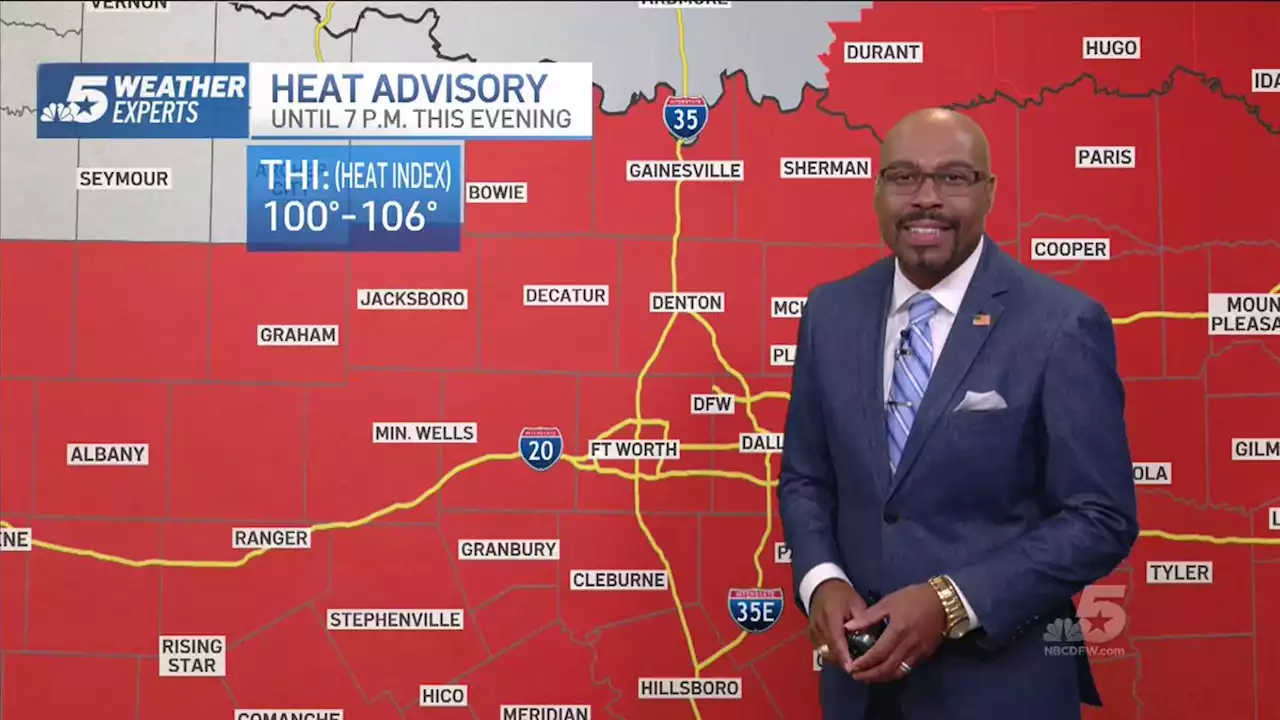 NBC 5 Forecast: Saturday Heat Advisory & Air Quality Alert