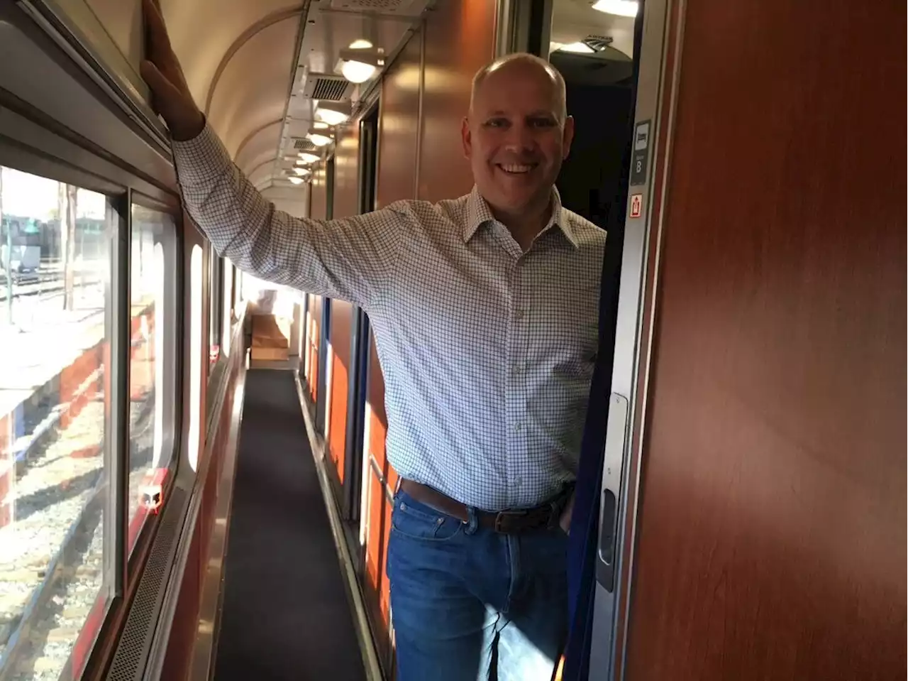 He went on a solo train trip at age 8. Now he advocates for more trains.