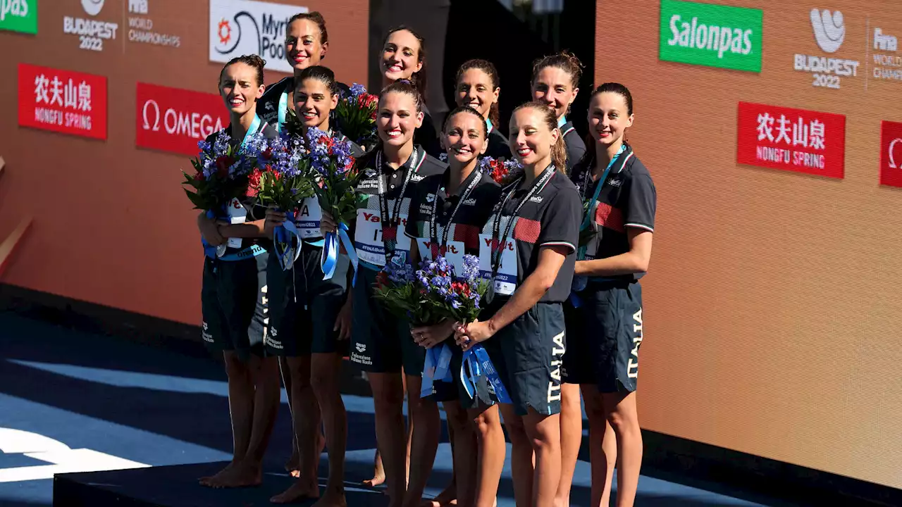 Nuoto, Mondiali sincro: Italia medaglia d'argento nella prova 'highlight'