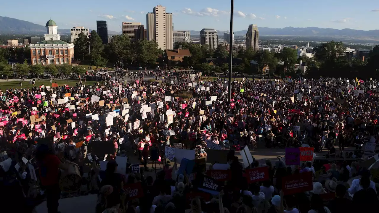 Protests follow US Supreme Court's move to overturn abortion protection as clinics begin to close