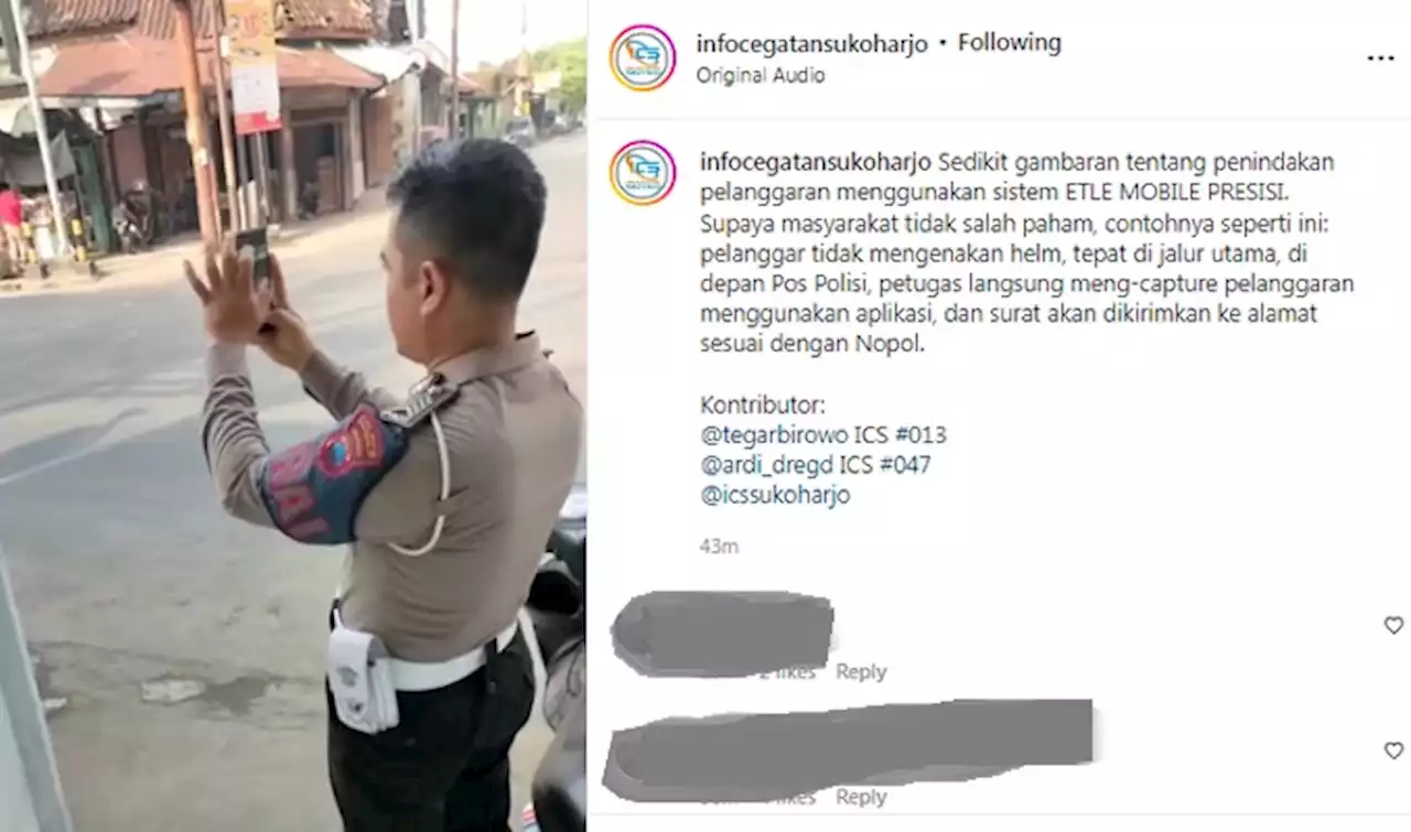 Video Penampakan Polisi Tilang Pelanggar Pakai Kamera HP, Cukup Difoto!