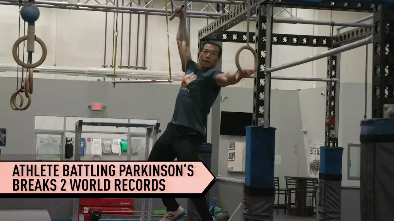 Athlete battling Parkinson's disease sets 2 world records