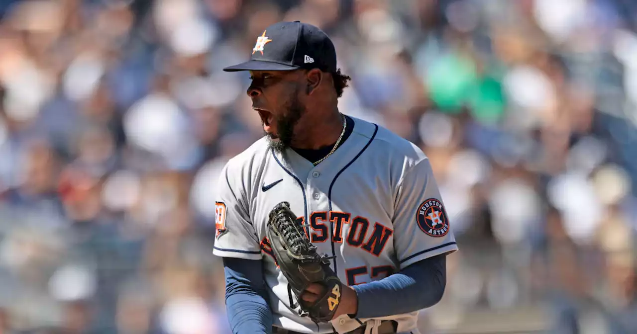 Astros' Javier, bullpen combine to no-hit Yanks